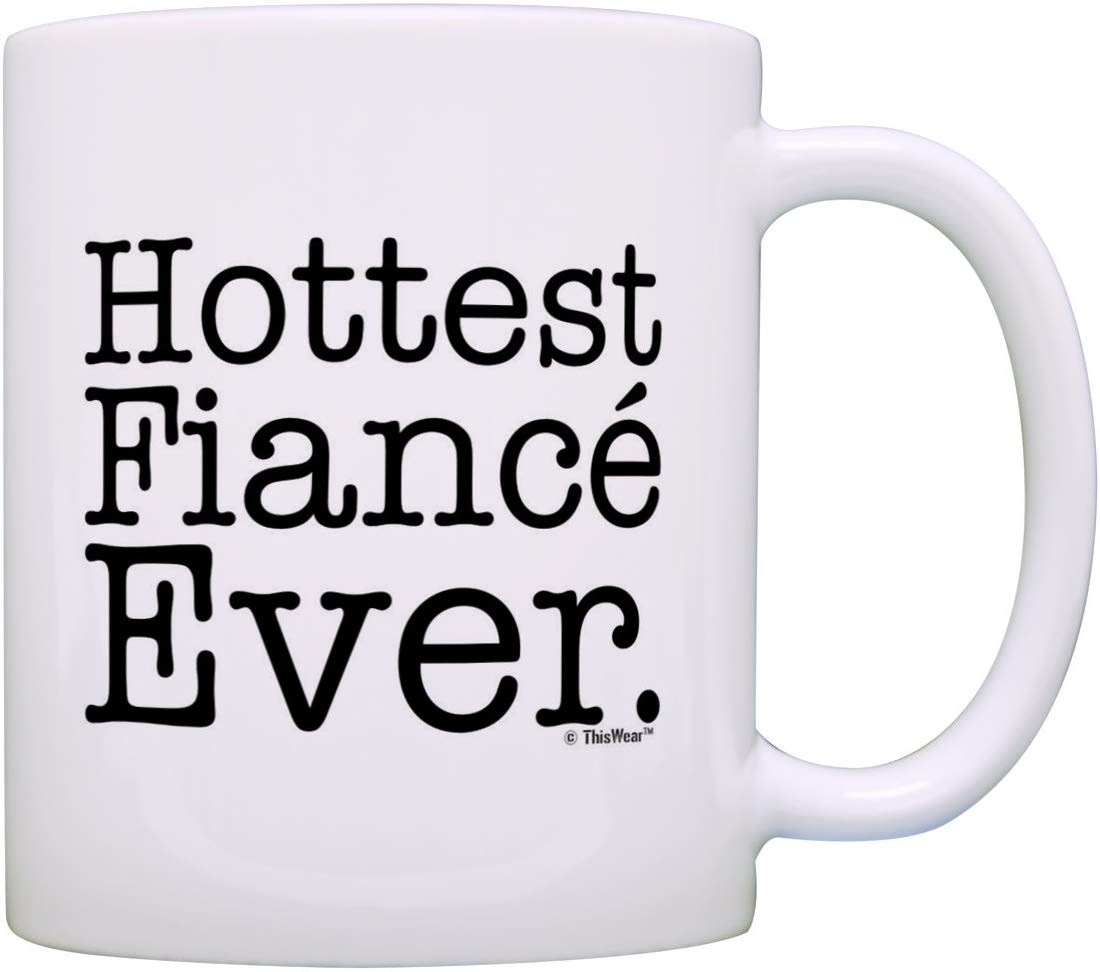 ins网红欧美hottest fiance ever新款创意礼物牛奶茶水马克陶瓷杯