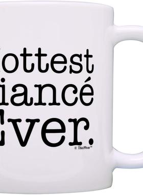 ins网红欧美hottest fiance ever新款创意礼物牛奶茶水马克陶瓷杯