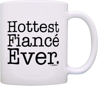 ins网红欧美hottest fiance ever新款创意礼物牛奶茶水马克陶瓷杯