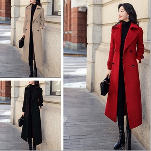 Jacket lapel Winter Autumn Trench Cotton Women coat Warm