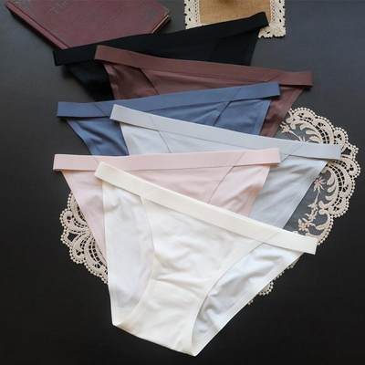 5pcs white Lingerie Underpants Panties For Women Panty Brief