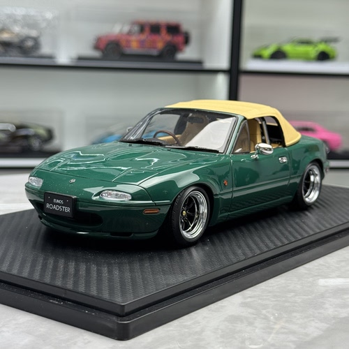 IG马自达MX5 Eunos Roadster NA树脂1:18仿真汽车模型收藏限量