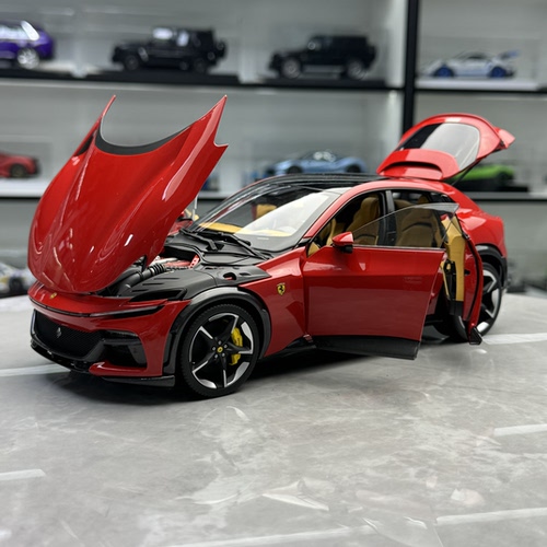 BBR 1:18 法拉利 Purosangue FUV SUV 标准红 合金全开汽车模型