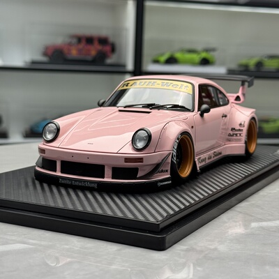 Ignition IG 1:18 保时捷 RWB 930 粉色 收藏摆件 树脂汽车模型