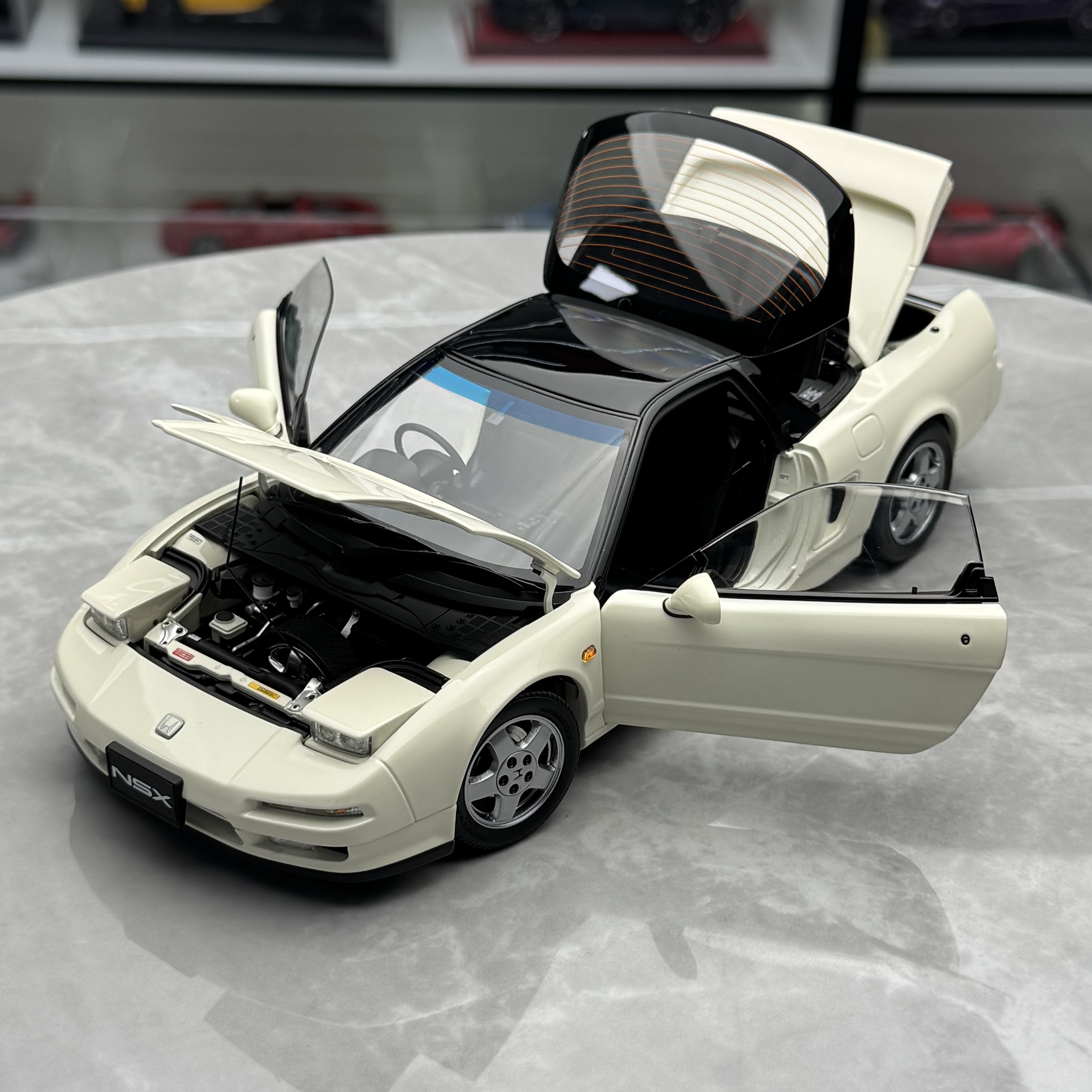 LCD 1:18 本田 NSX 第一代MK1 合金全开 汽车模型 合金汽车模型