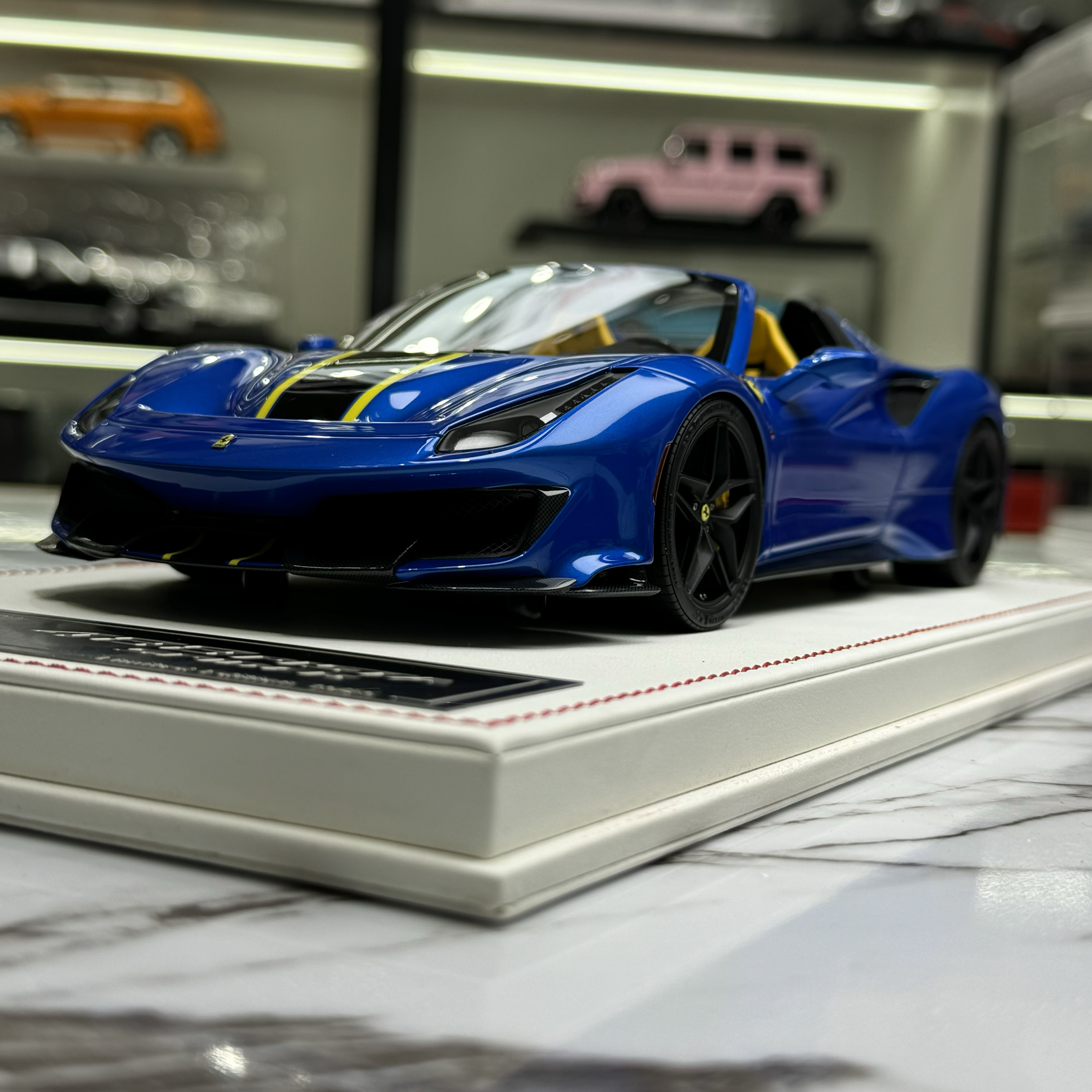 DM 1/18 488pista Spider 树脂汽车模型收藏礼品超跑车模