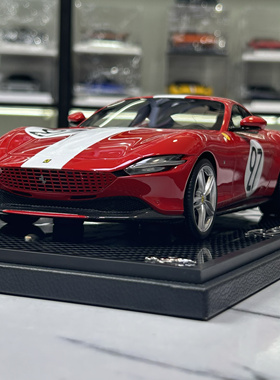 BBR 法拉利罗马Ferrari Roma Spider限量版仿真树脂汽车模型1 18
