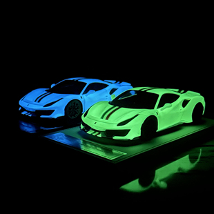 限量版 488 Pista 18擺件全新 仿真樹脂全開汽車模型收藏1