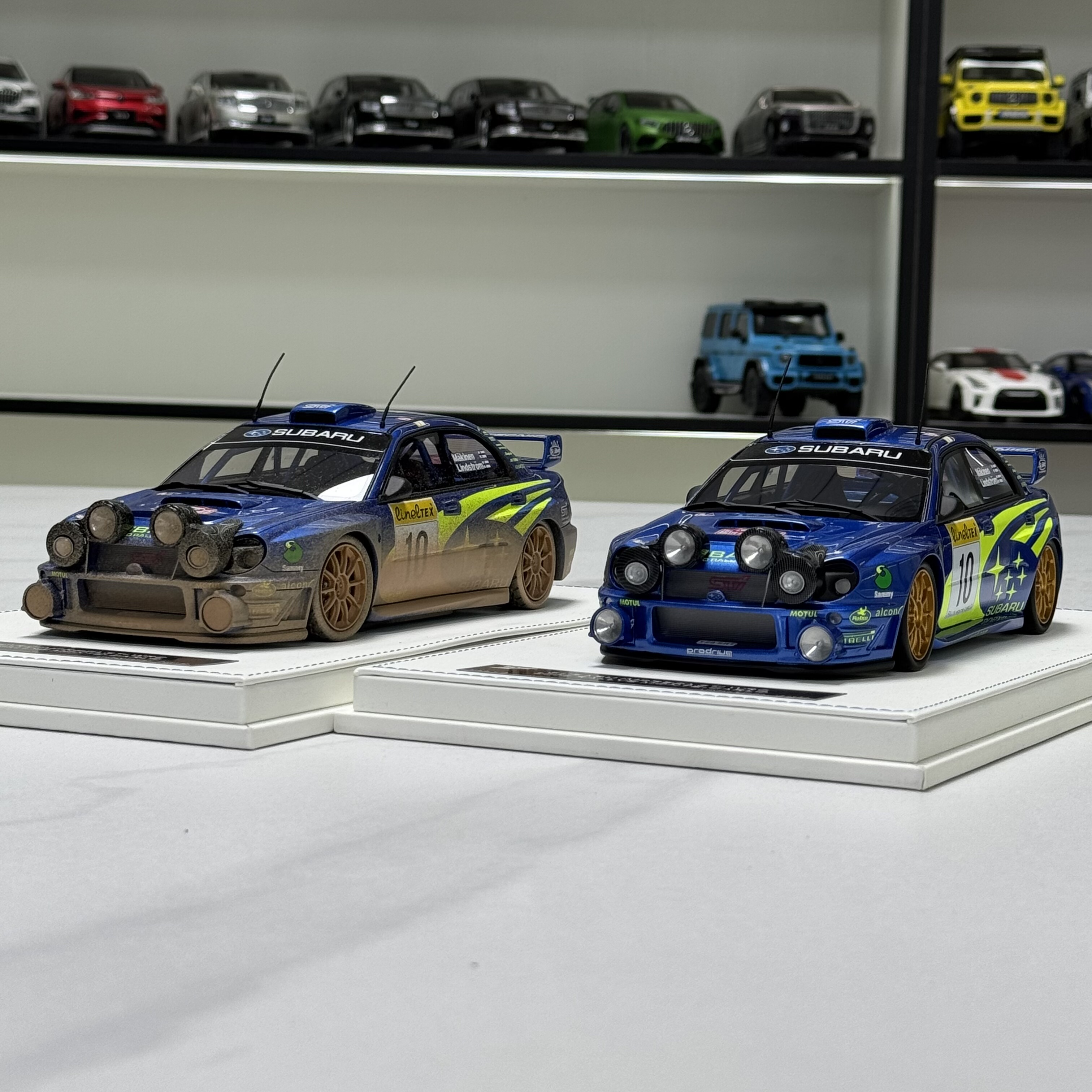 全新1/18斯巴鲁SUBARU翼豹STI WRC 2002蒙特卡洛拉力赛树脂车模