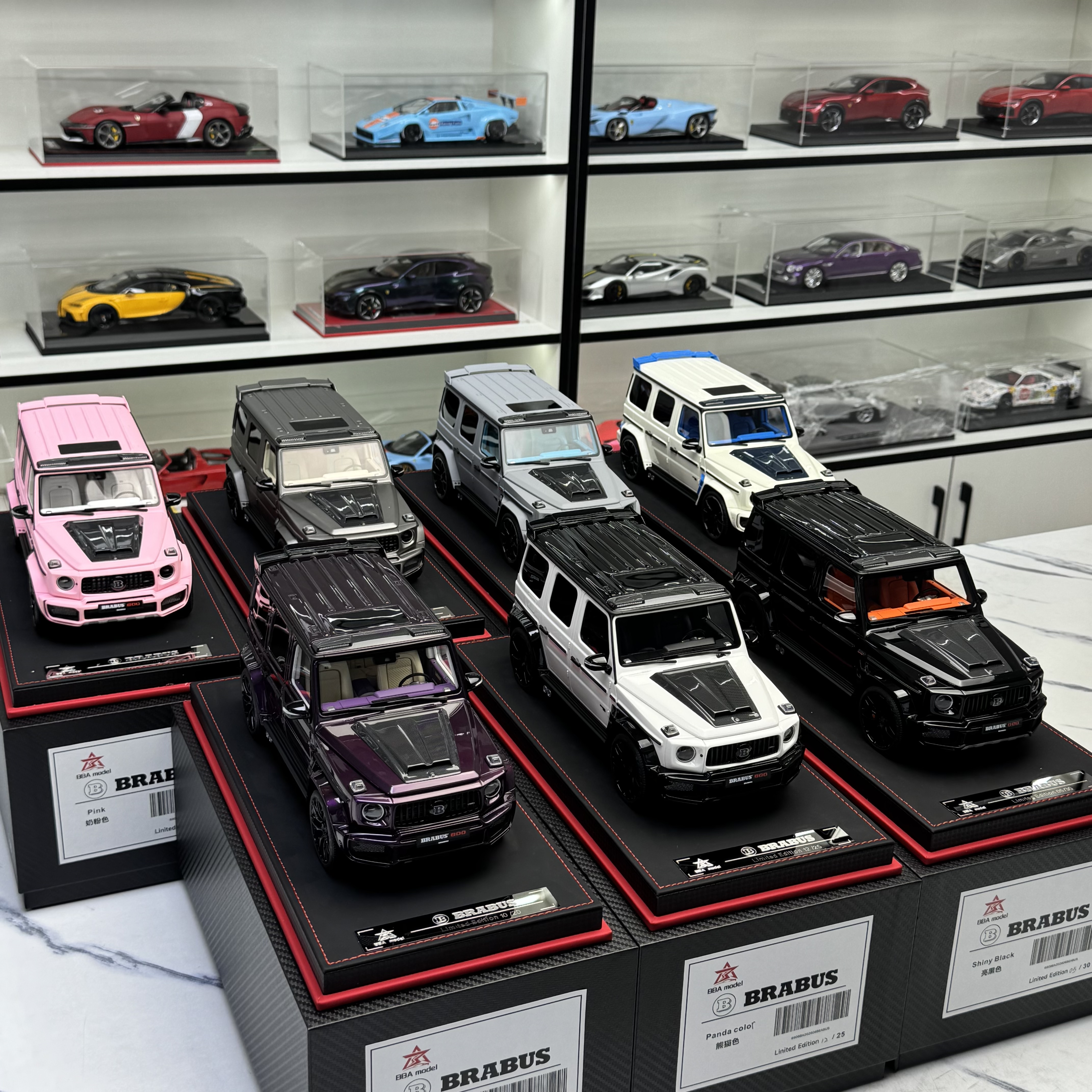 BBA model 1:18 奔驰 巴博斯 BRABUS G800 限量版 树脂汽车模型