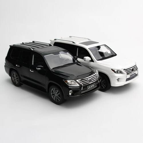 原厂树脂 1/18 雷克萨斯 LX570 黑色白色汽车模型 SUV越野车收藏
