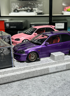 MH 本田思域Honda Civic TypeR EK9仿真合金金属汽车模型收藏1 18