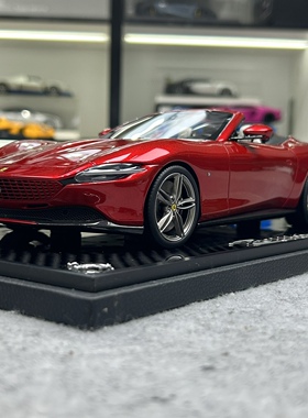 BBR法拉利Ferrari Roma罗马限量仿真树脂汽车模型收藏1 18金属红