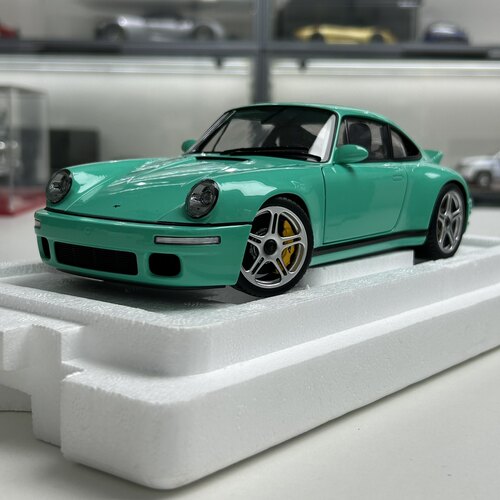 AR保时捷911 40周年版RUF SCR仿真合金金属汽车模型收藏1 18摆件