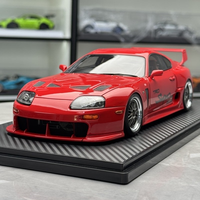 IG 1:18 丰田 Supra A80 TRD 3000GT 树脂汽车模型 成品摆件收藏