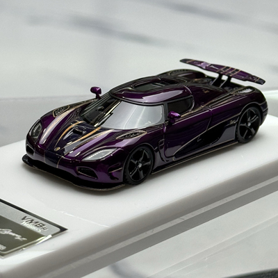 国外订制版 VMB 1/64 柯尼塞格Agera R紫金 汽车模型 树脂摆件