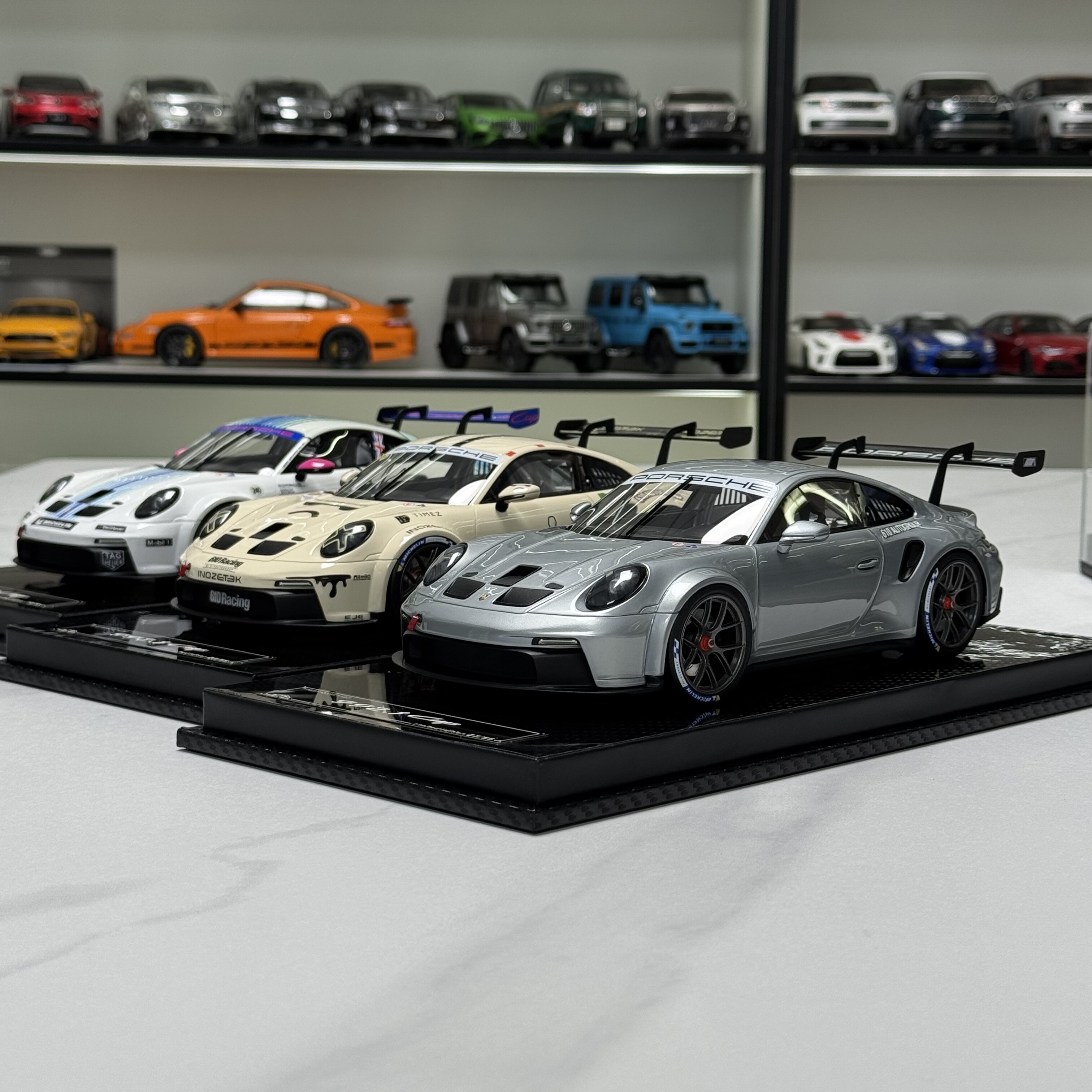 现货1:18 Vip Scale Models保时捷911 992 gt3 Cup树脂汽车模型
