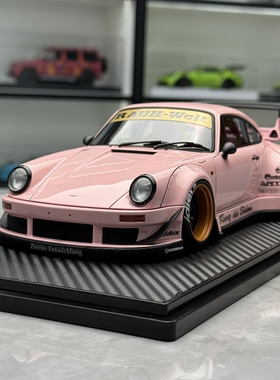 Ignition IG 1:18 保时捷 RWB 930 粉色 收藏摆件 树脂汽车模型