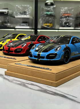 AutoBarn 1:18 TechArt 保时捷911 GTS 限量版 收藏 树脂汽车模型