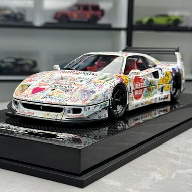 BBA 1:18 法拉力 F40 宽体改装版 限量版 仿真树脂汽车模型 收藏