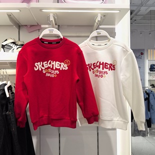 斯凯奇儿童26春季 百搭运动休闲圆领卫衣L126B019 新年系列男童时尚