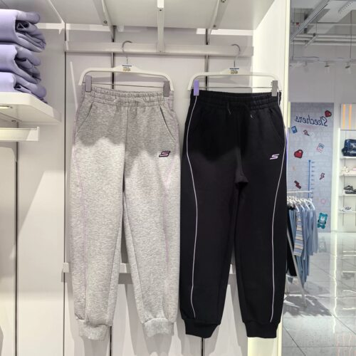 Skechers斯凯奇儿童2026春新款女童时尚百搭运动休闲长裤P126G021