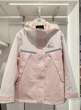 斯凯奇儿童2025秋季新款梭织外套+针织外套三合一冲锋衣P325G005