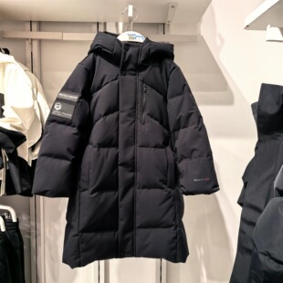 斯凯奇儿童25冬季新款滑雪系列男童中长款羽绒服保暖外套P425B028