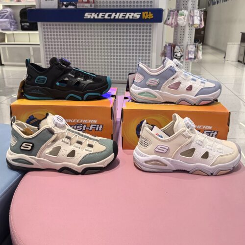 斯凯奇儿童26夏季新款儿童旋转钮舒适包头凉鞋402320L/319204L