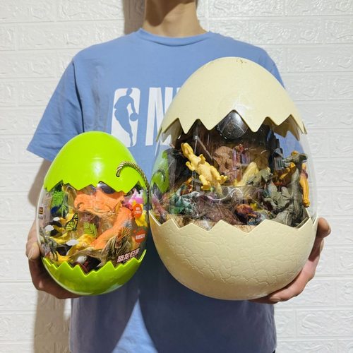 恐龙蛋塑胶模型手提收纳蛋