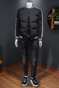 7140 冬季新款男士棒球外套休闲保暖白鸭绒羽绒服图片