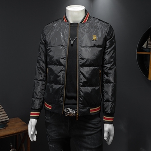 7392 冬季新款羽绒服男白鸭绒棒球领休闲保暖外套 P310 控价428起图片