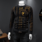 3921冬季新款狮子图案提花加厚水貂绒保暖毛衣P140控价238，男装针织衫/毛衣，钱塘2010-1