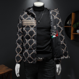 7404 冬季新款羽绒服男连帽白鸭保暖外套 P310 控价428起图片
