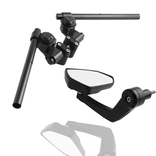 CNC铝合金车把分离式 把手FZ07手把后视镜 MT03改装 适用雅马哈MT07