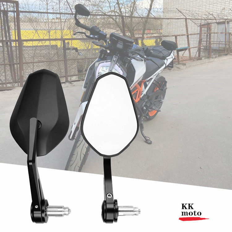 改装战斗款手把后视镜KTM duke390/200DUKE690车把堵后视镜反光镜