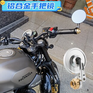 适用于本田CB190SS CBF190TR改装复古后视镜手把镜春风700CLX圆镜