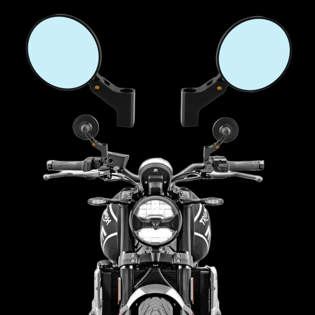 凯旋摩托车后视镜反光镜改装配件