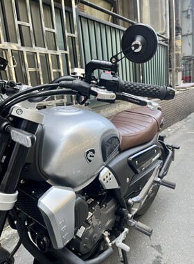 适用赛科龙RE3改装通用配件后视镜RA2 RA401铝合金反光镜复古圆镜