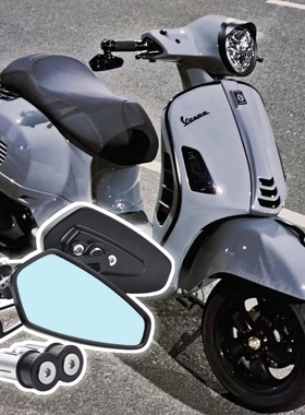 踏板车改装后视镜适用标致peugeot SF3/SF4铝合金手把镜 巧格125i