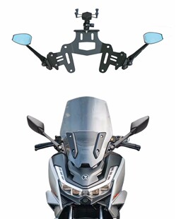 适用于无极SR250GT 改装配件前移支架后视镜前挡风导航支架手机架