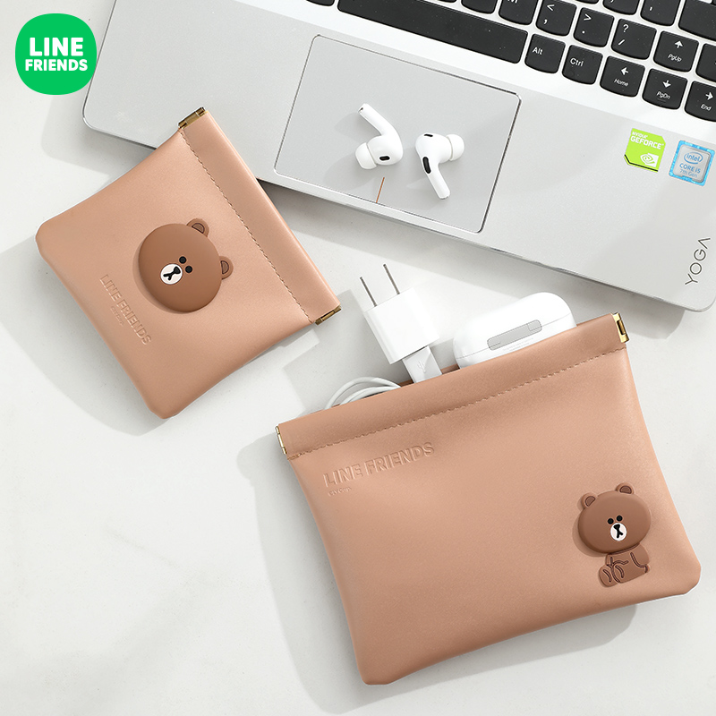 LINEFRIENDS自动闭合可爱收纳包