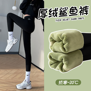 鲨鱼裤女外穿2023新款春秋季高腰提臀芭比冬季加绒棉裤瑜伽打底裤
