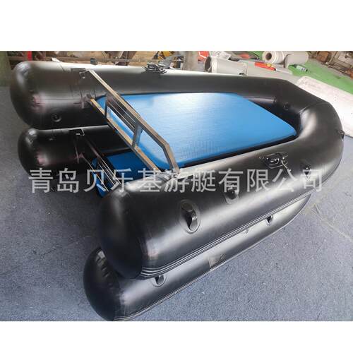 钓鱼船镂八空爪鱼JPB专用渔船拉丝底充船脚蹼滑行气船橡皮艇冲锋