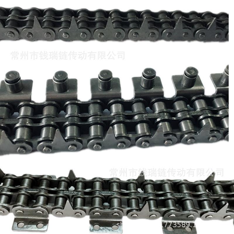 吸塑机专用链条08BA10片A12尖齿链条圆木多链锯条三排四排尖刀链