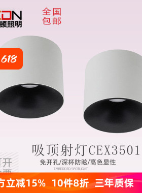 西顿照明CDN明装射灯免开孔吸顶客厅卧室走廊led天花灯CEX3501