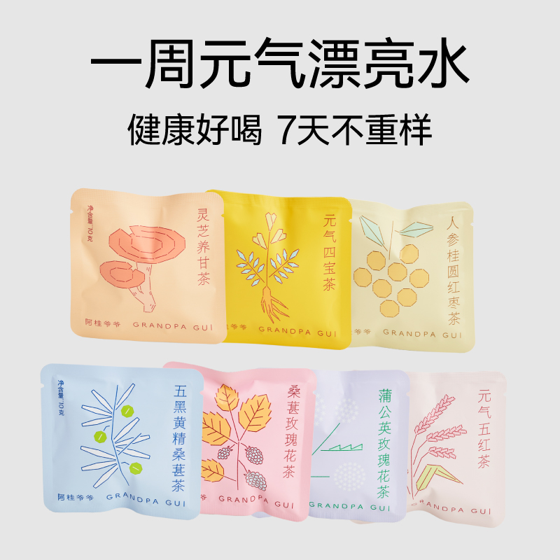 7天喝水不重样办公室养生茶