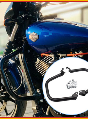 适用哈雷750A XG500加装保险杠Street750A rod护杠架加厚保护杠