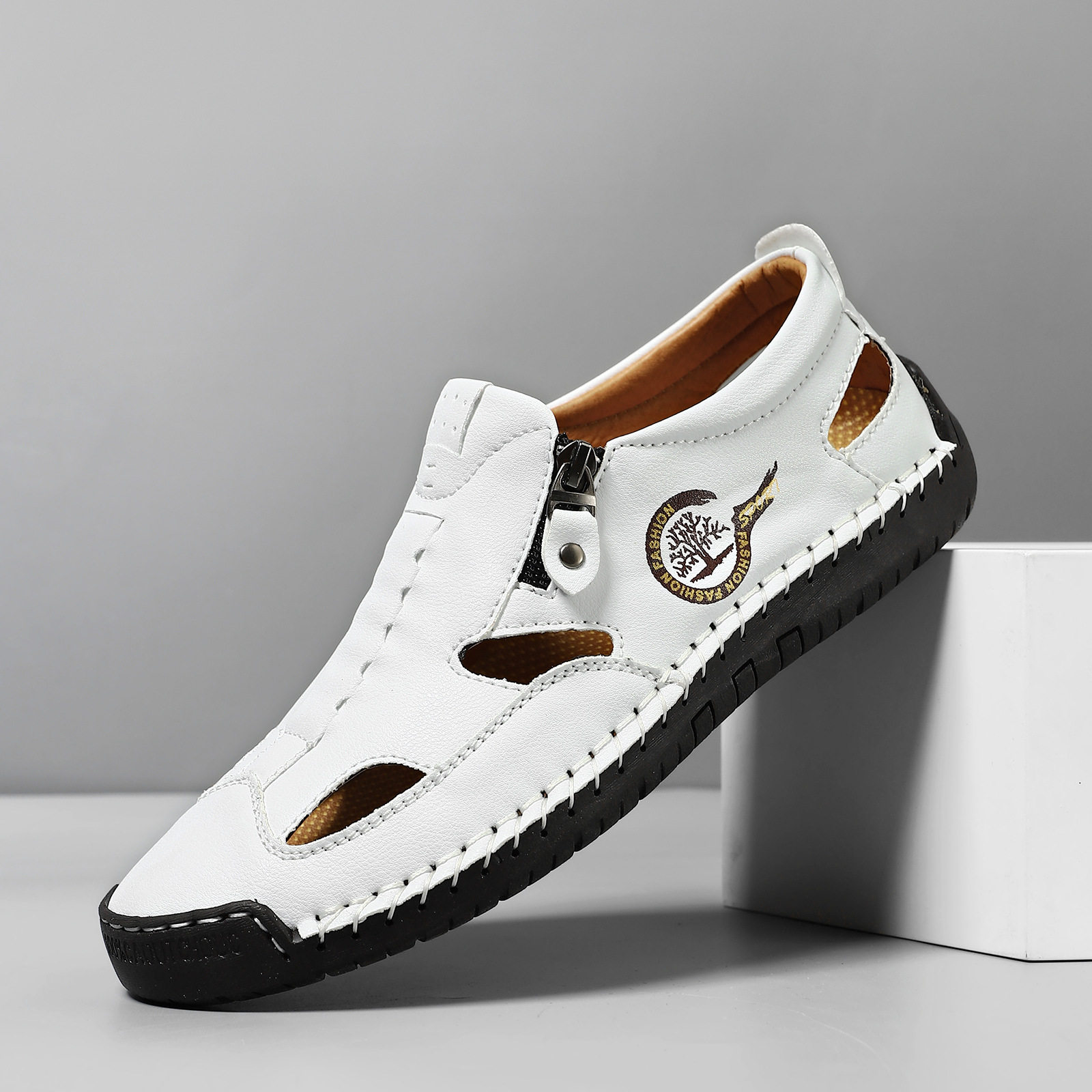 Sutured slippers, beach shoes, plus size men shoes, sandals