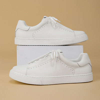 White shoes, genuine leather men casual board shoes真皮板鞋